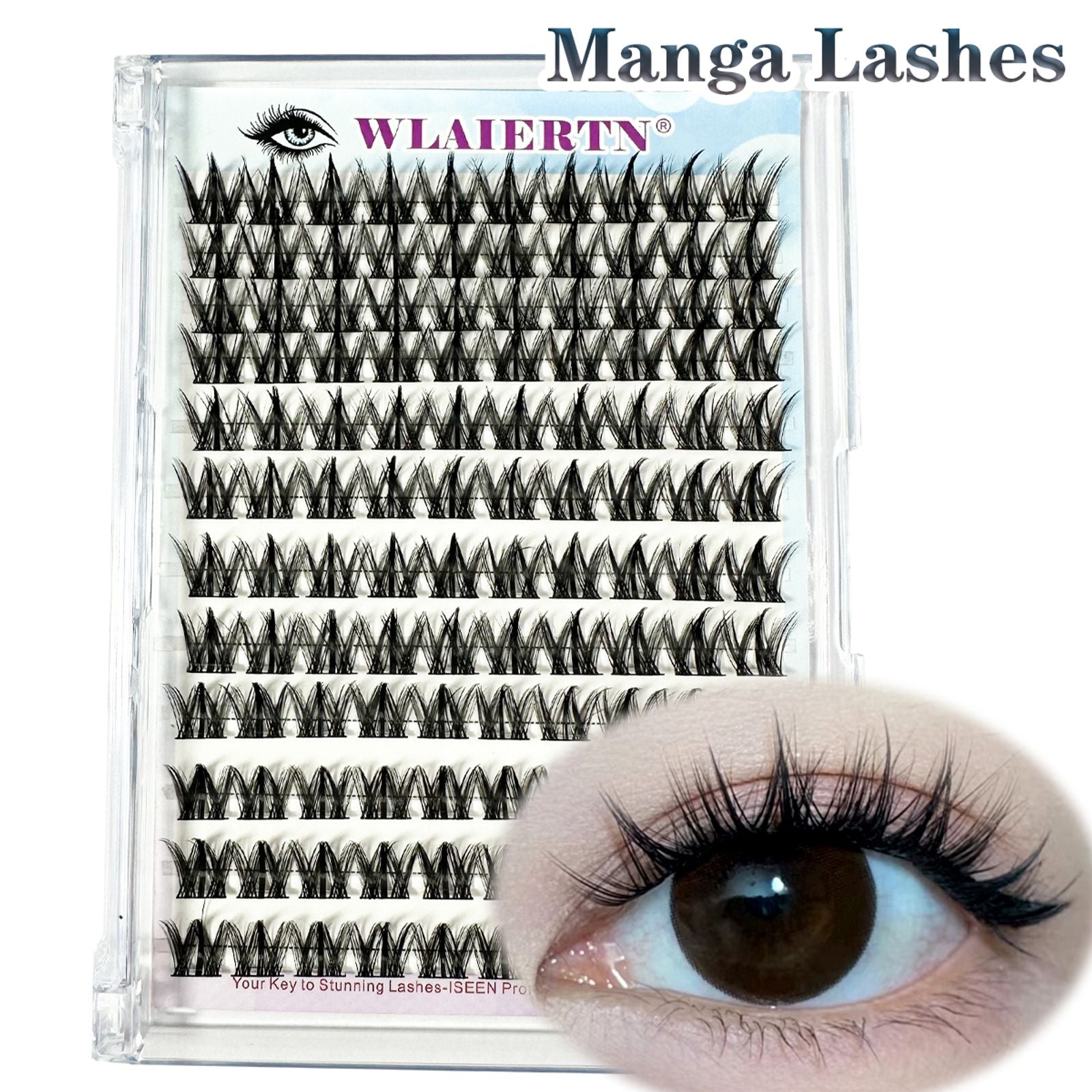 3D DIY Anime False Eyelashes - Reusable Spiky Cluster Lashes