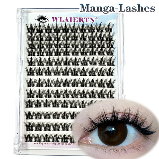 3D DIY Anime False Eyelashes - Reusable Spiky Cluster Lashes