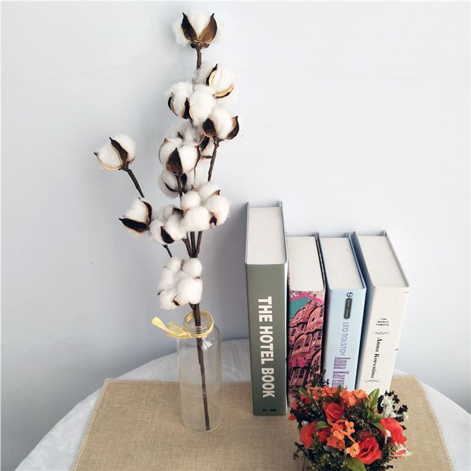 Naturally Cotton Floral Spray for Home Decor