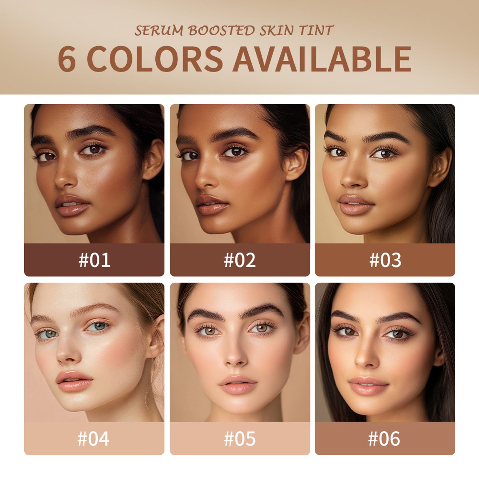Skin Tint Foundation Stick - 6 Color Options
