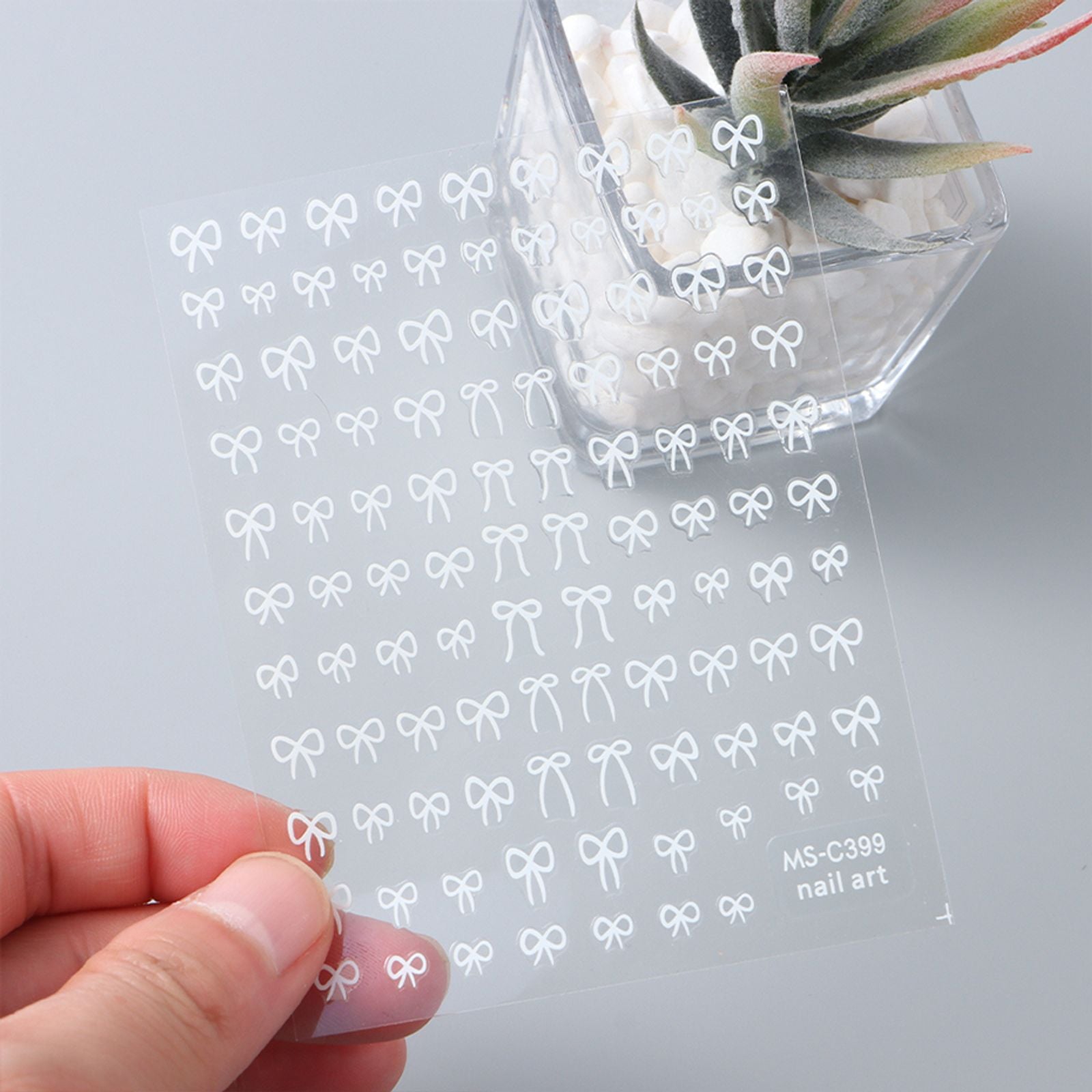 Mini Bowknot Design Nail Art Stickers - Set of 1 or 2