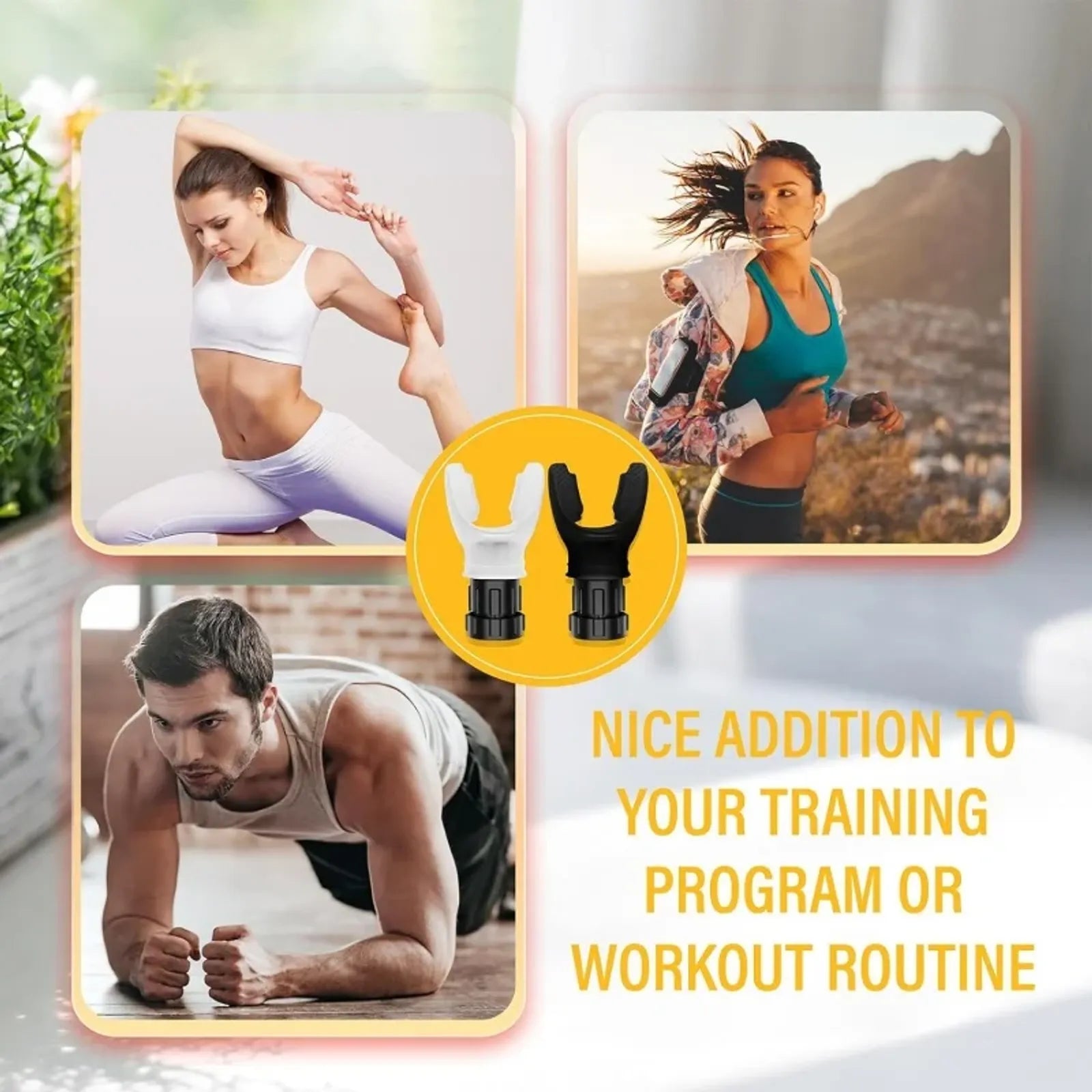 Portable Adjustable Resistance Breathing Exercise Device