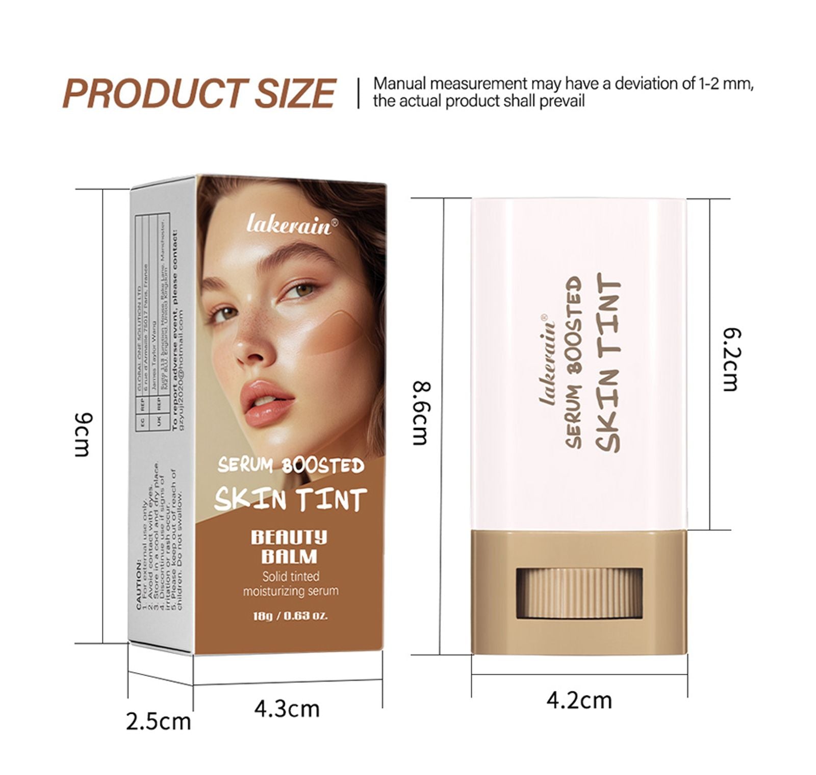 Skin Tint Foundation Stick - 6 Color Options
