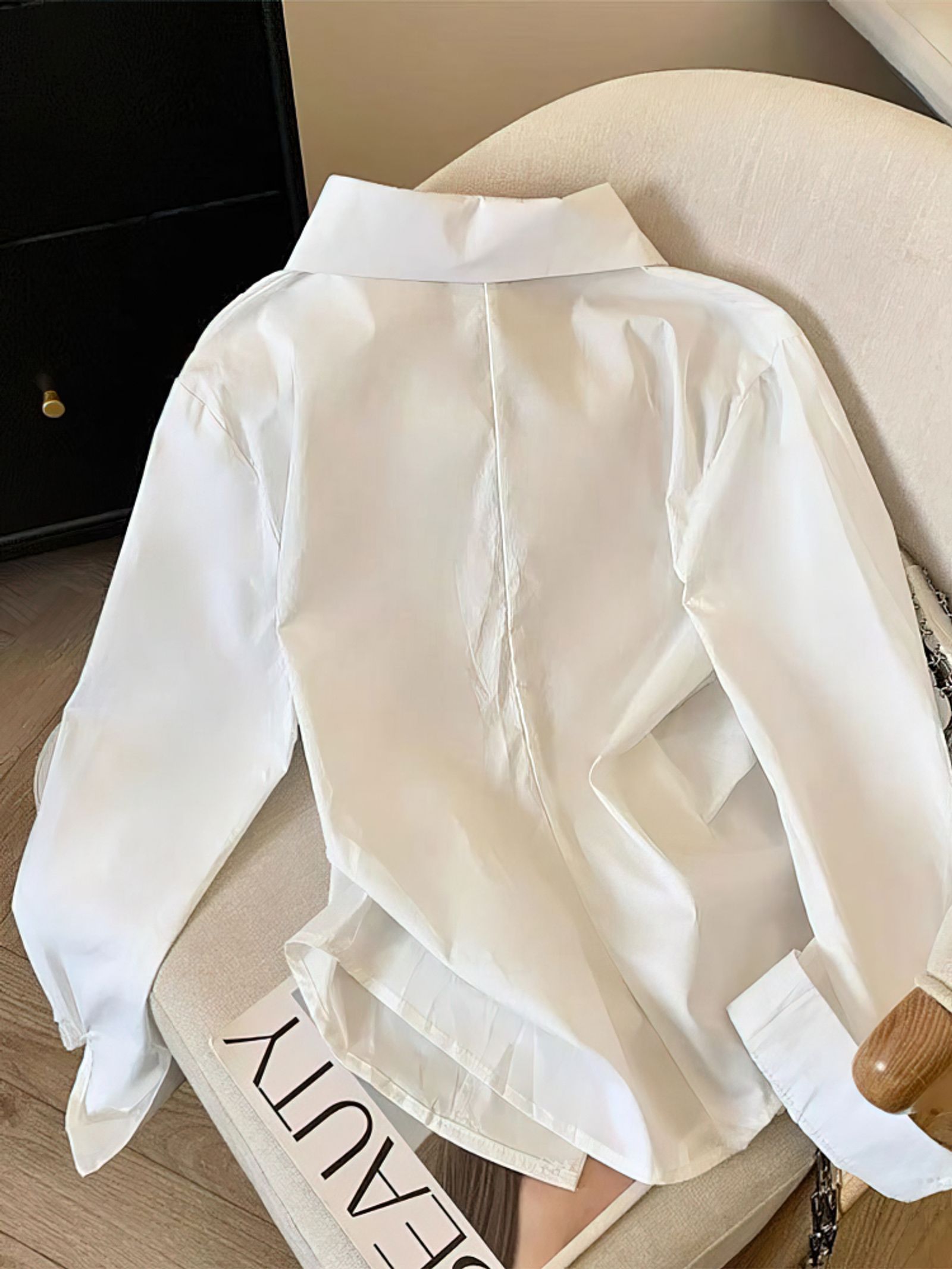 Elegant Women's Long Sleeve Polo Tunic Shirt