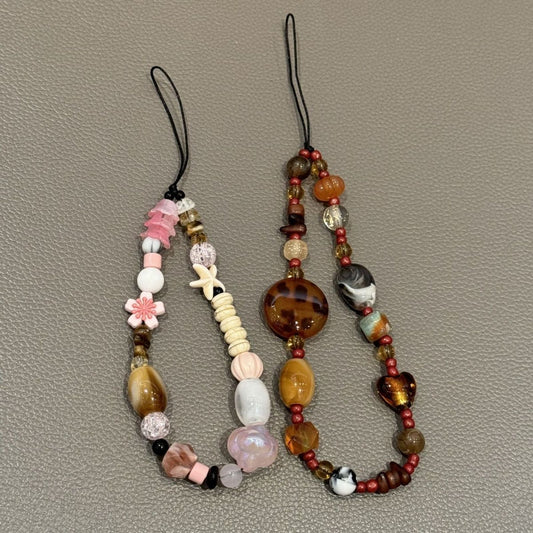 Boho Beaded Phone Charm and Bracelet Strap