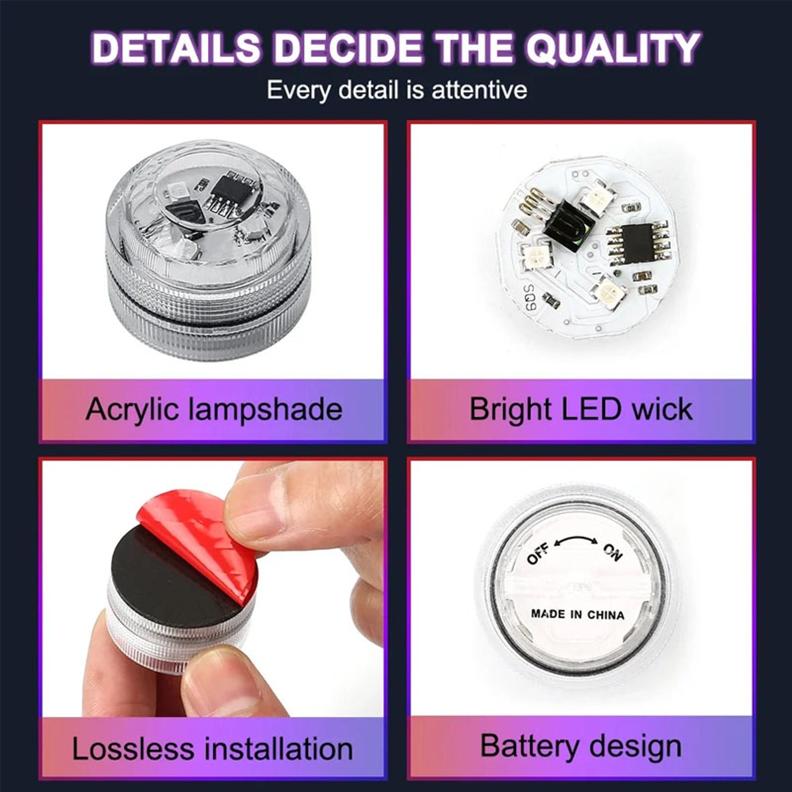 Wireless LED Car Interior Ambient Light with Remote Control