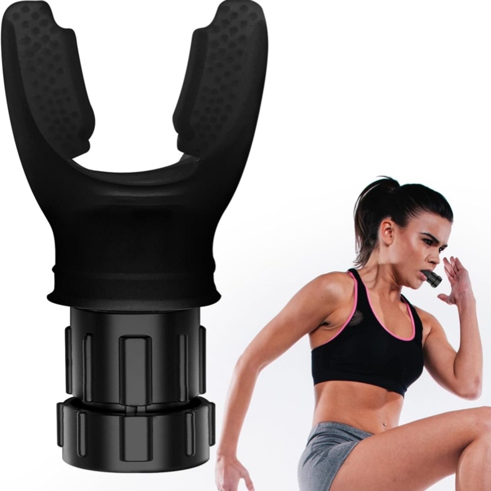 Portable Adjustable Resistance Breathing Exercise Device