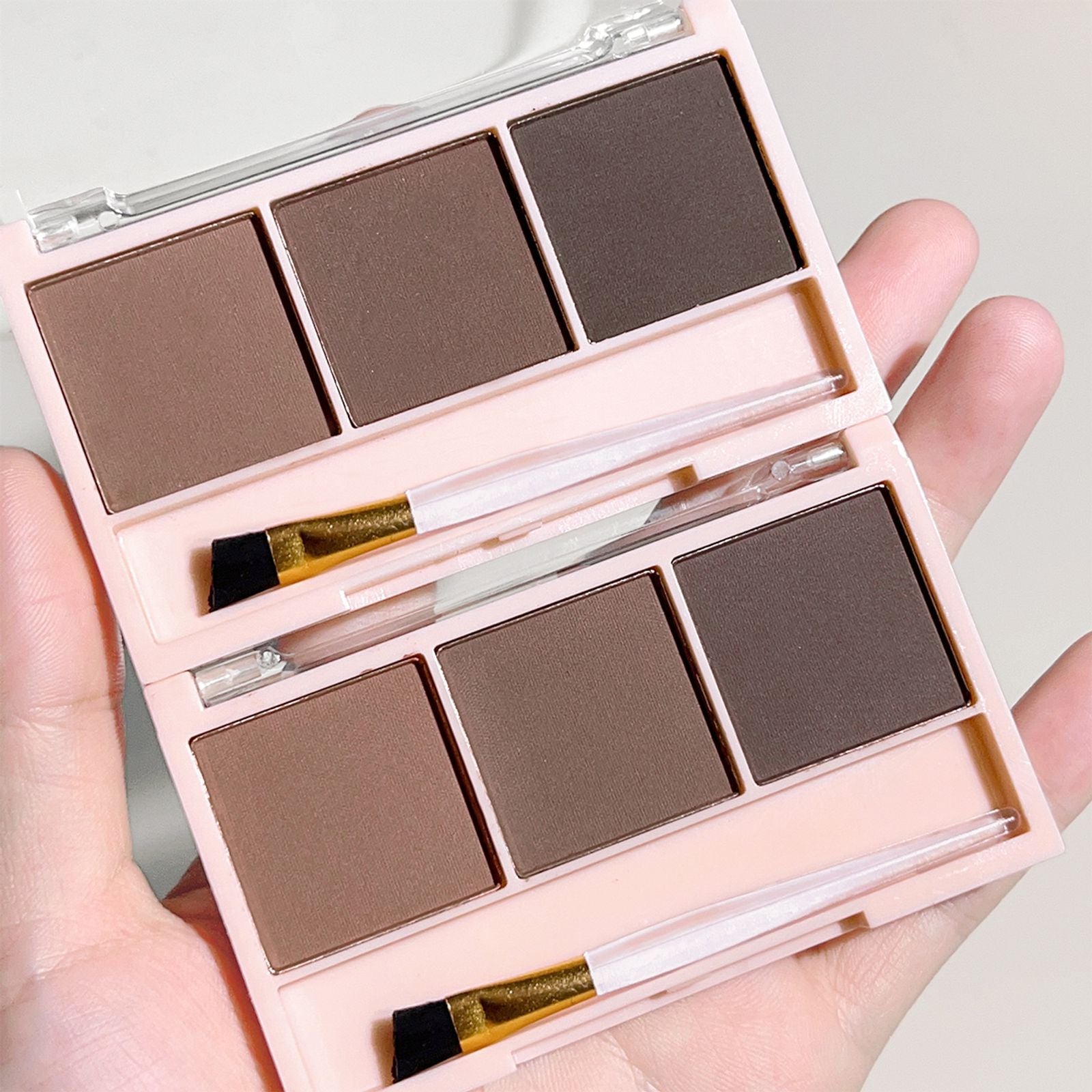 3-Color Brow Powder Set with Brush