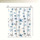 Waterproof PEVA Shower Curtain with Pattern