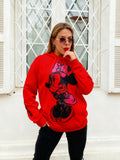 Disney Mickey Mouse & Minnie Graphic Hoodie