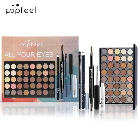POPFEEL Eye Makeup Set with Eyeshadow, Eyeliner, and More