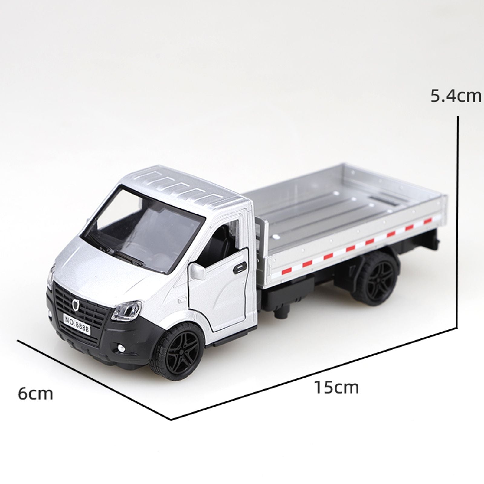 1:34 Scale Alloy Pullback Three-Door Truck