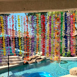 Hawaiian Flower Wreath Necklace - Tropical Party Decor