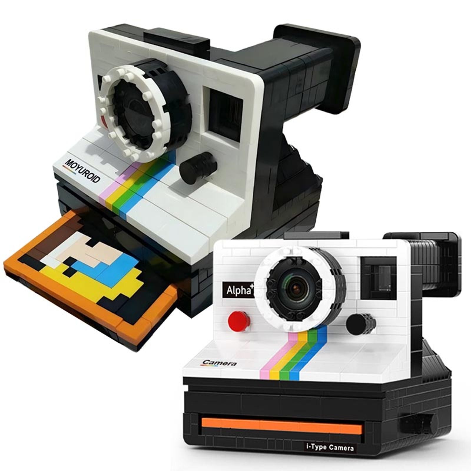 593/802PCS Vintage Camera Model Building Block Toy