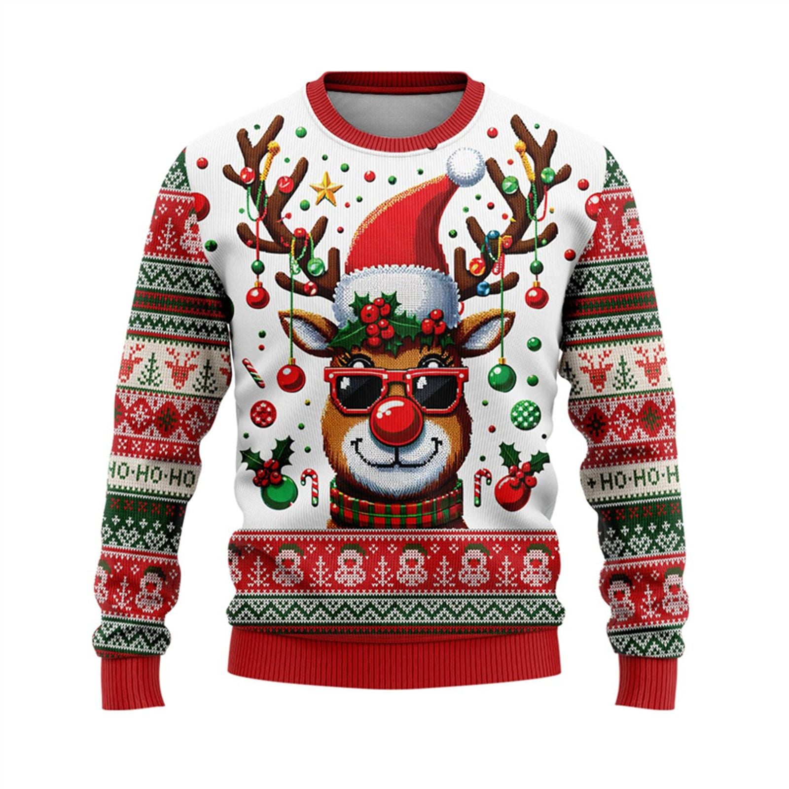 Funny Santa Claus Ugly Christmas Sweaters for Men