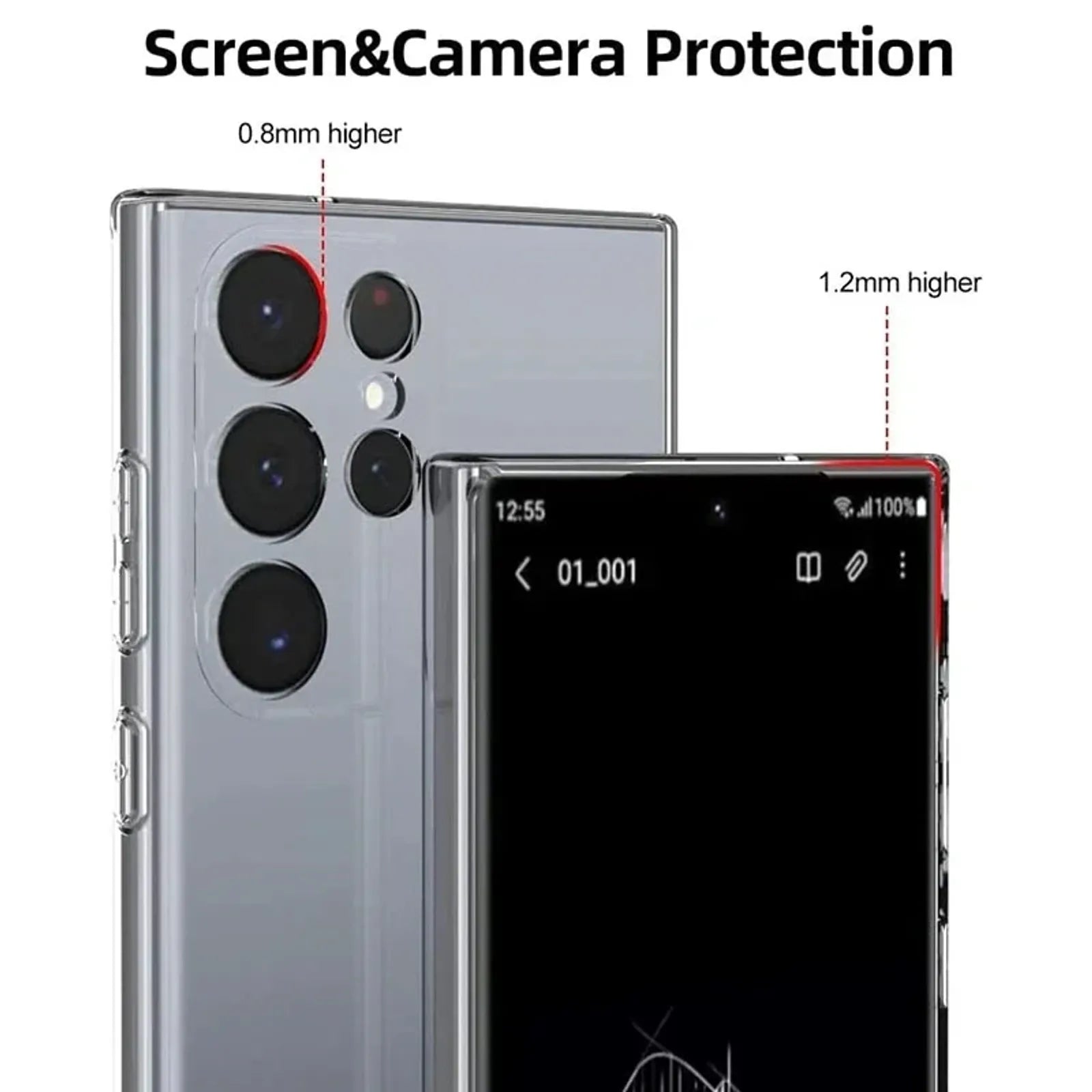 Soft Clear Silicone Phone Case for Samsung Galaxy A Series