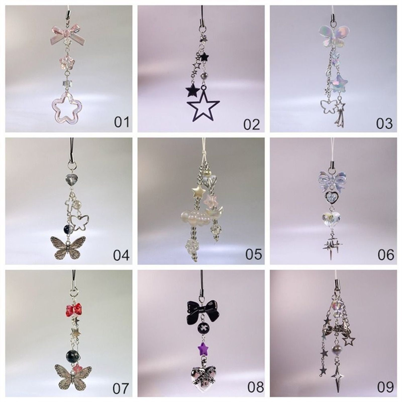 Y2K Butterfly Charms Phone Pendant Lanyard