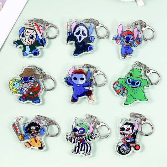 Disney Stitch Nightmare Before Christmas Acrylic Keychain