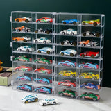 Acrylic Car Display Box 1:64 for Hot Wheels - 8 Grid Rack