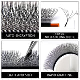 Befer W Shaped Fake Eyelash Extensions - 3D to 6D Variants