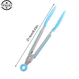 Silicone BBQ Grilling Tongs - Non-Stick Kitchen Tools