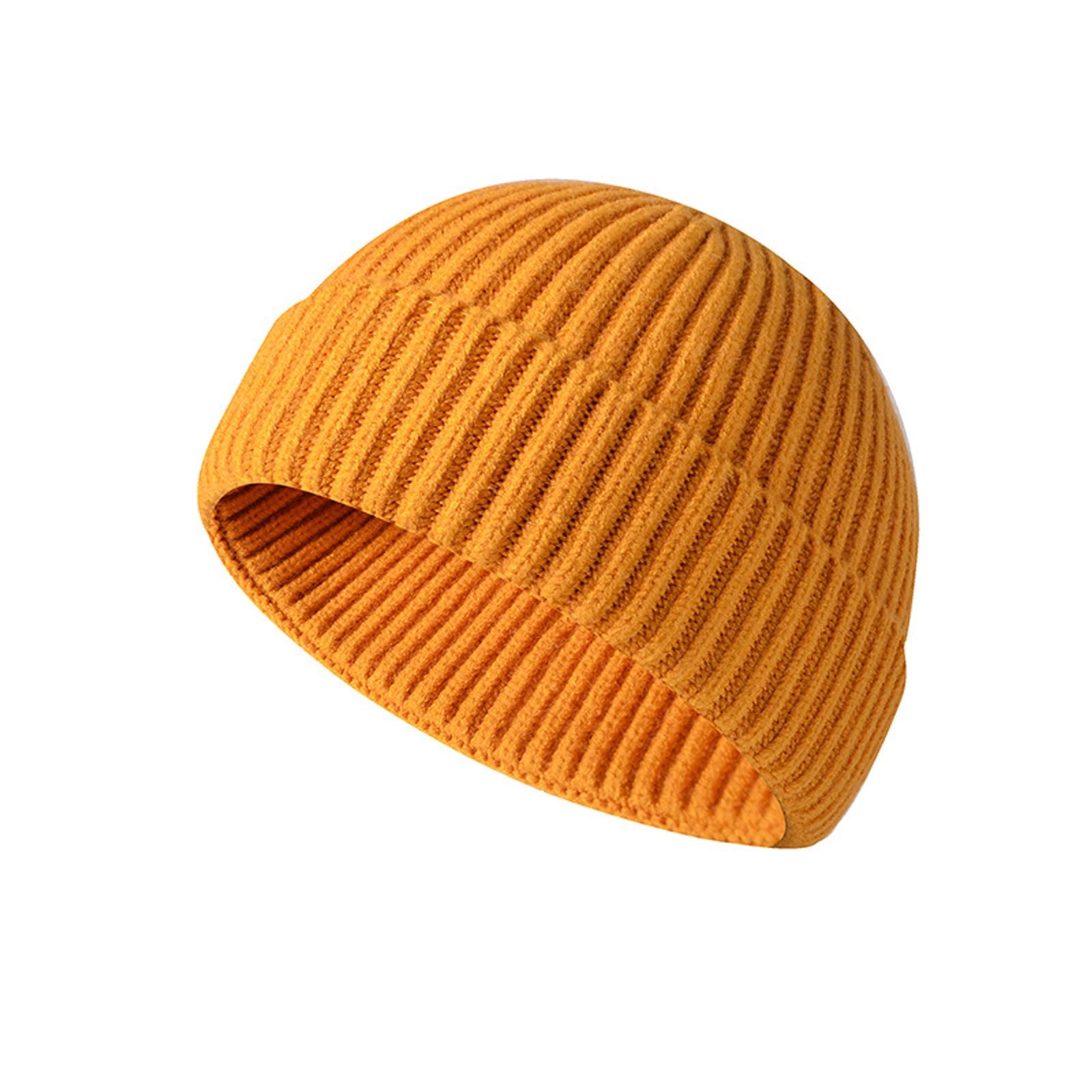 Unisex Solid Color Winter Knit Cap