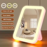LED Vanity Mirror with Touch Screen & Rechargeable Battery