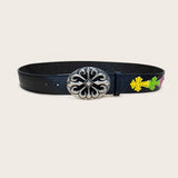 Unisex Luxury Designer Belt with Colorful Retro Punk Style
