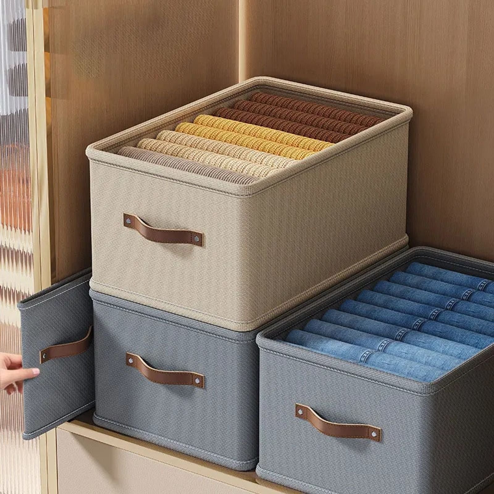 Clothes Organizer Storage Shelves for Pants and Sweaters