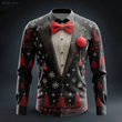Christmas Men's 3D Printed Tailcoat Button-up Shirt