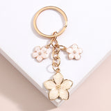 Cute Sakura Flower Keychain - Enamel Key Ring for Women