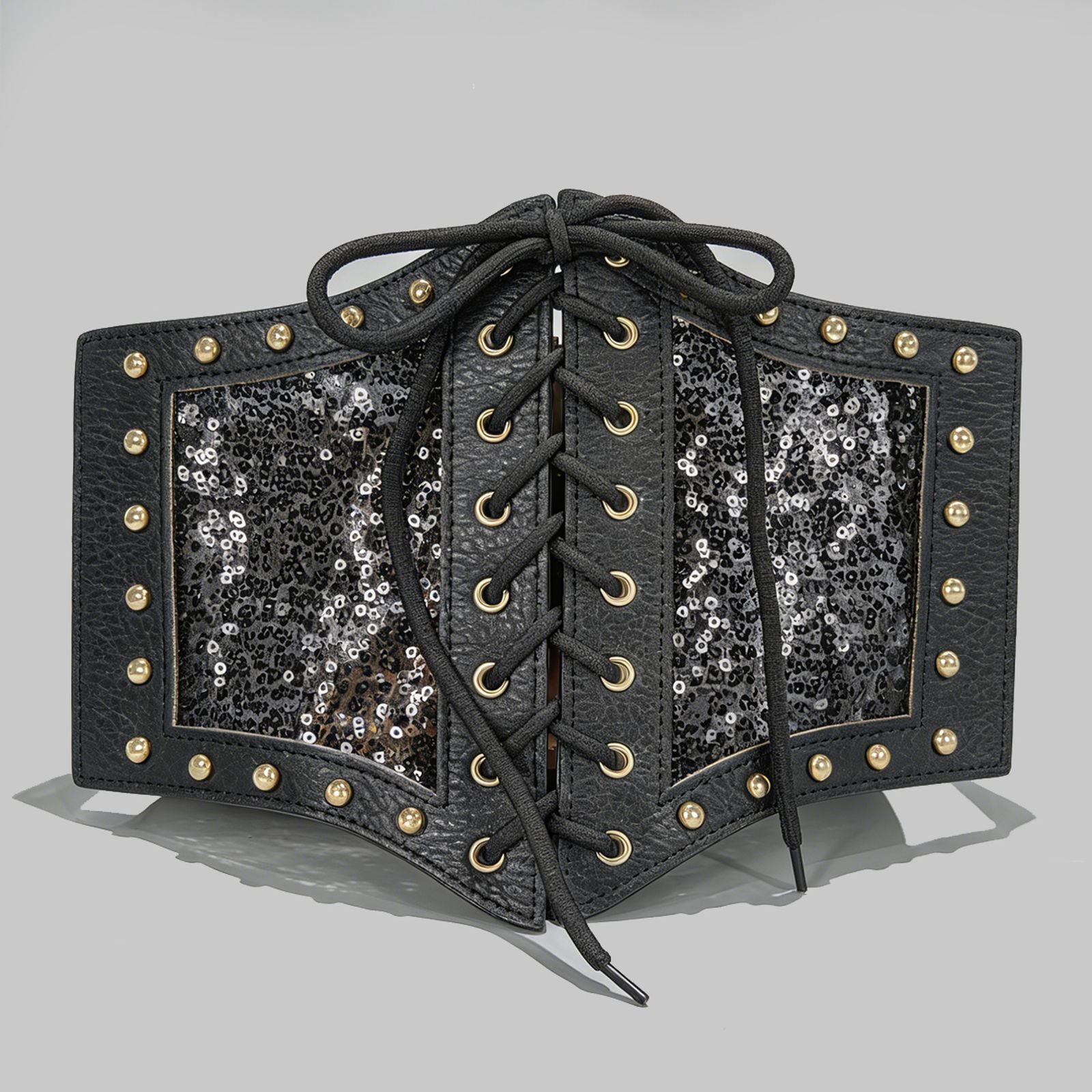 Gothic Plus Size Stretch Lace Cummerbund and Corset Belt