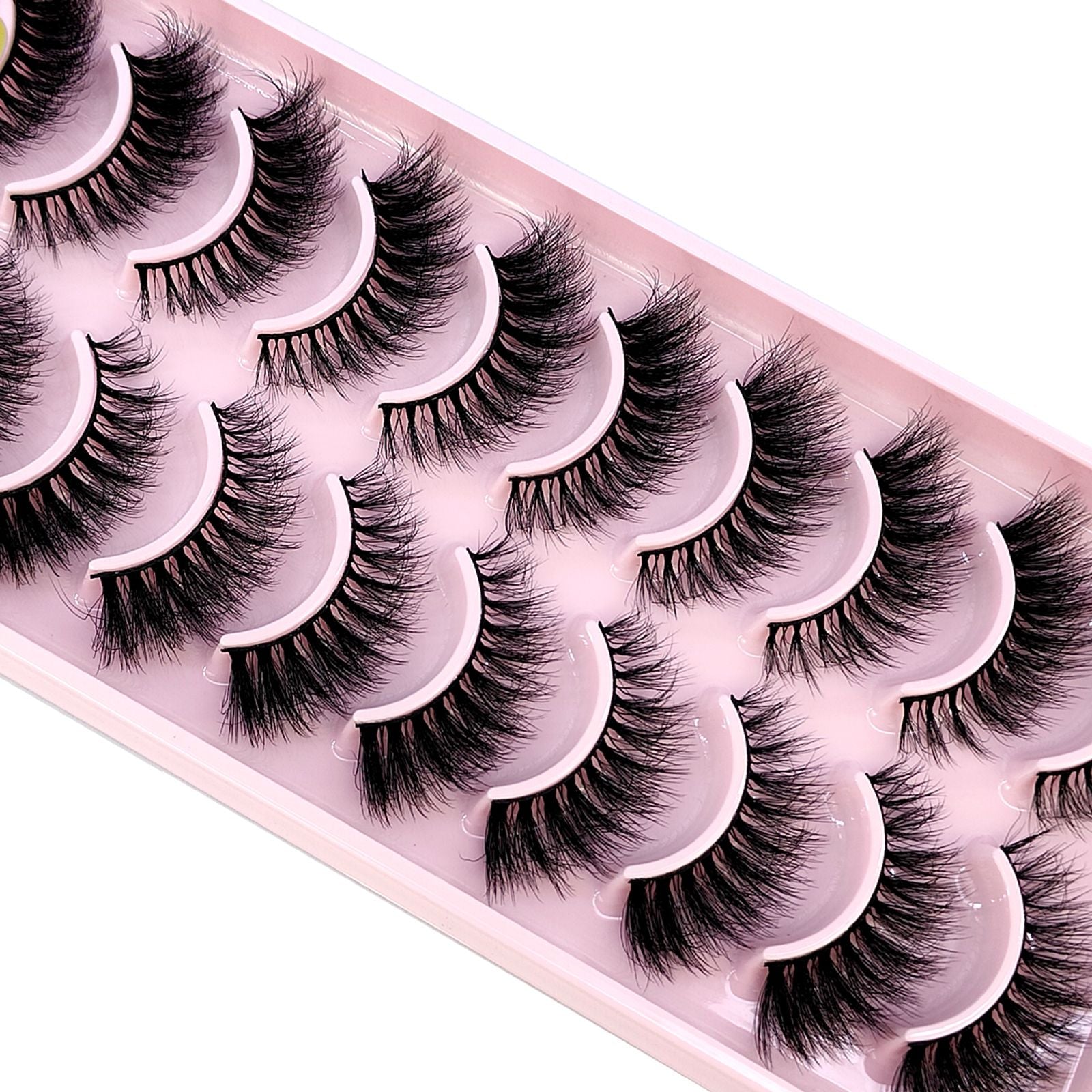 3D Faux Mink Hair False Eyelashes - Natural Crisscross Lashes