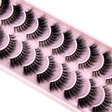 3D Faux Mink Hair False Eyelashes - Natural Crisscross Lashes