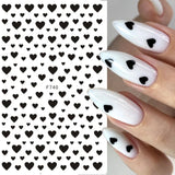 6PCS 3D Valentine’s Day Nail Art Stickers - Cute Cartoon Designs