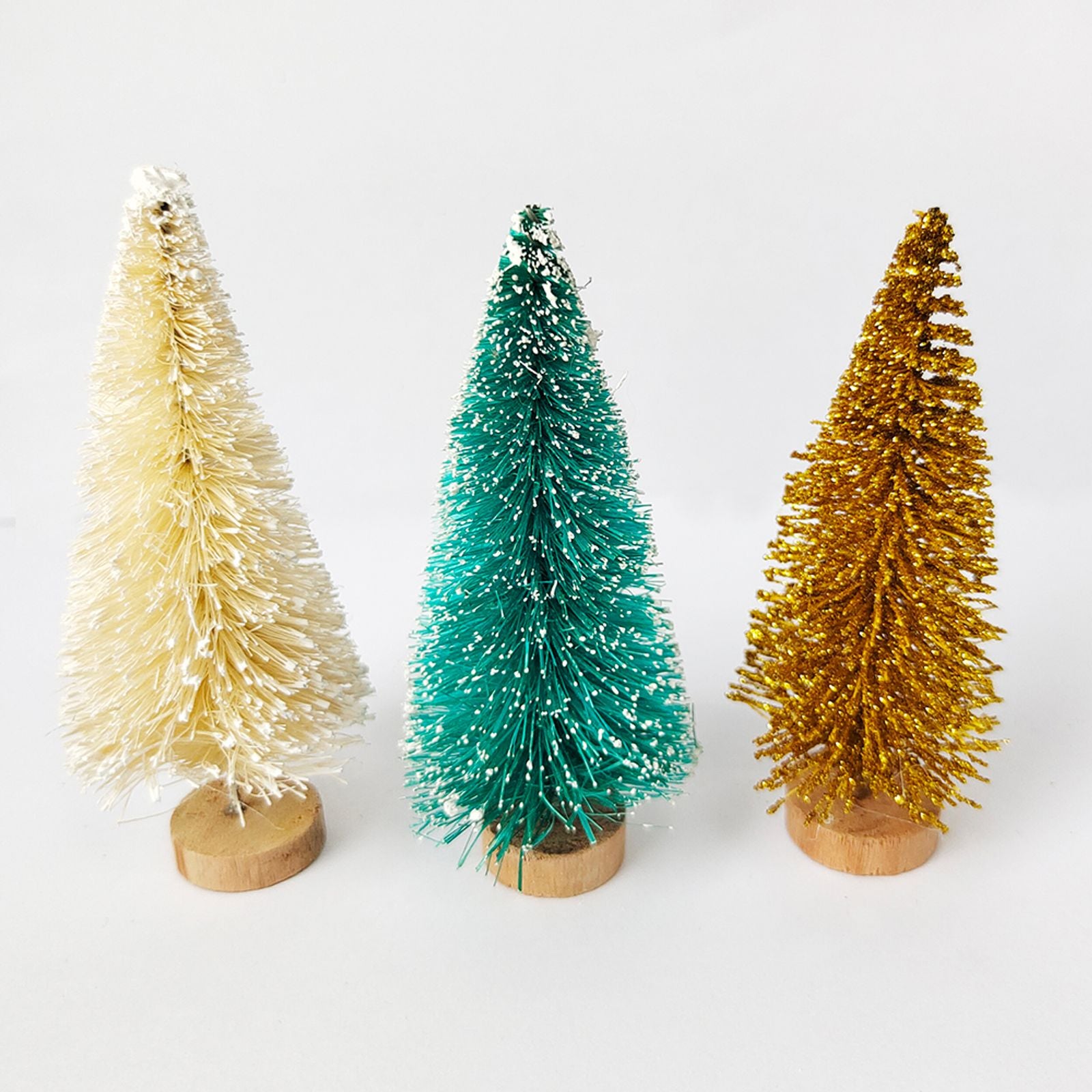 Mini Christmas Tree Ornament Set - 5/8pcs Decorative Cedar Pine