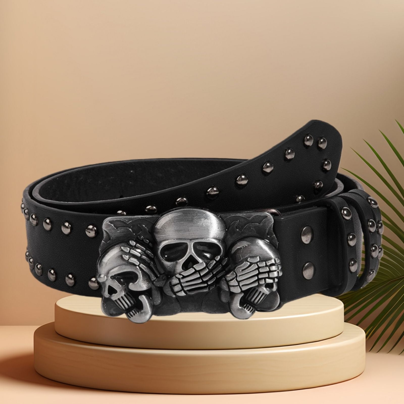 Luxury Punk Goth Rivet Belt for Men and Women