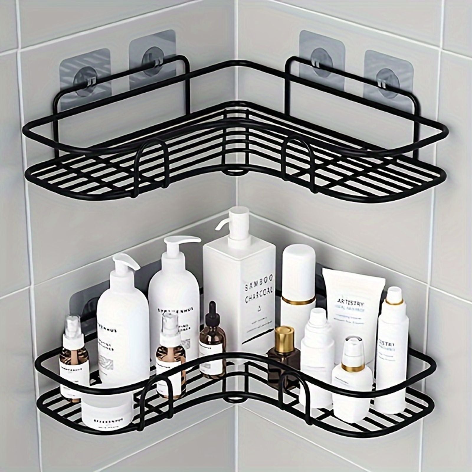 Rustproof Stainless Steel Corner Shower Rack