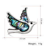 Cute Animal Brooch - Shiny Crystal Sparrow Pigeon Pin