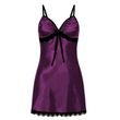 Women's Silk Imitation Lace Bow Strap Nightgown