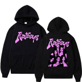 Kpop Katseye Graphic Hoodie - Oversized Korean Streetwear