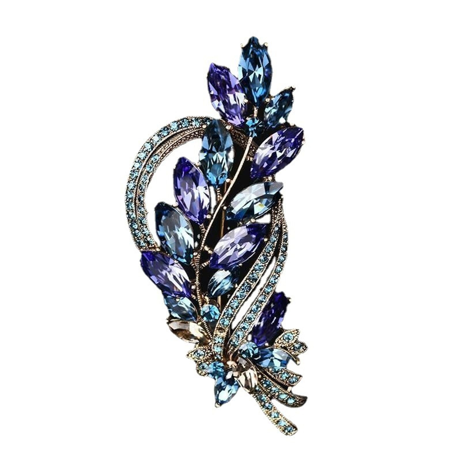 High-End Crystal Brooch for Ladies - Retro Suit Corsage