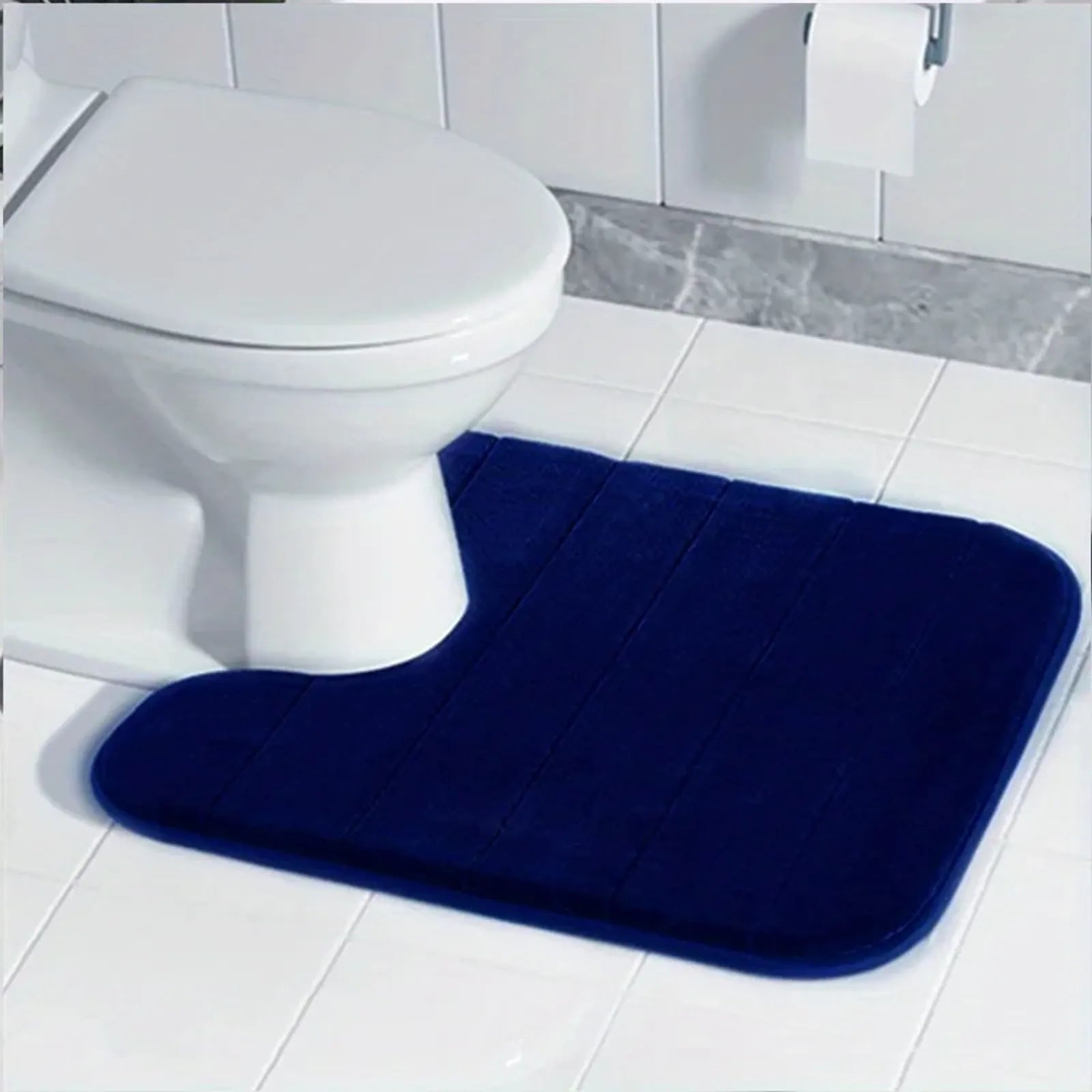 U-Shaped Memory Foam Bathroom Mat