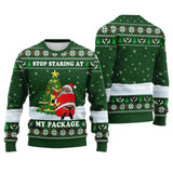 Funny Black Santa Print Sweatshirt for Women