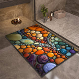 Stone Design Diatomite Bath Mat - Non-Slip & Quick Dry