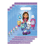 Gabby Dollhouse Theme Plastic Gift Bags for Kids' Parties
