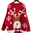 Women's Christmas Elk Pullover Sweater