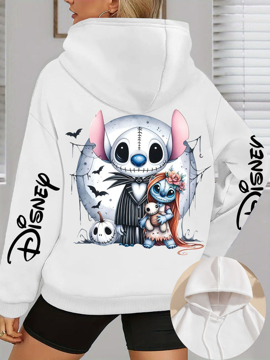Women's Disney Jack Skellington & Stitch Oversized Hoodie