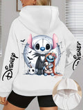 Women's Disney Jack Skellington & Stitch Oversized Hoodie