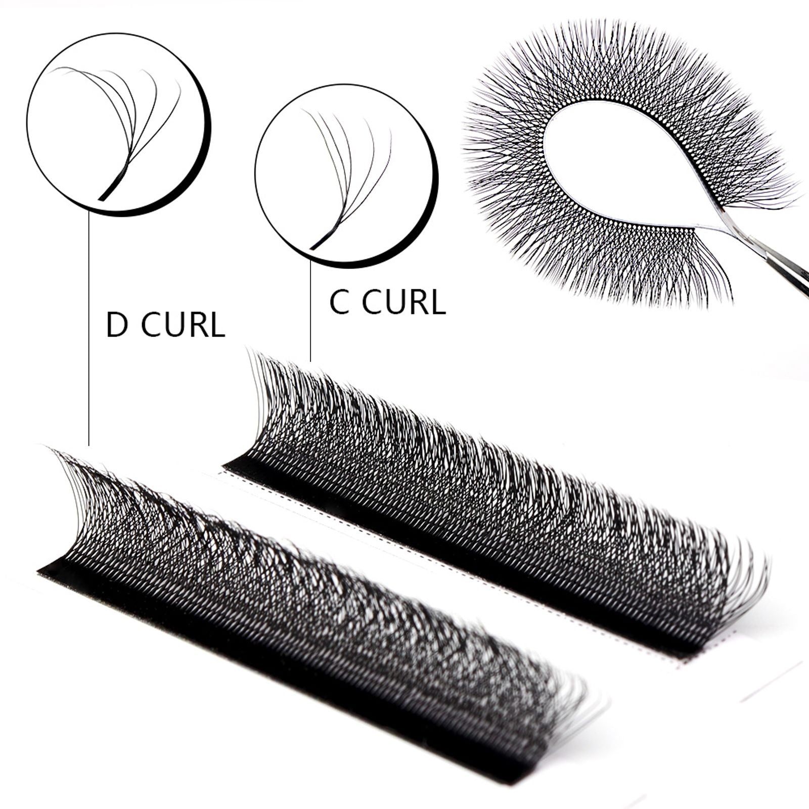 Befer W Shaped Fake Eyelash Extensions - 3D to 6D Variants